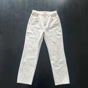 Abercrombie Ultra High Rise Ankle Straight Jean
